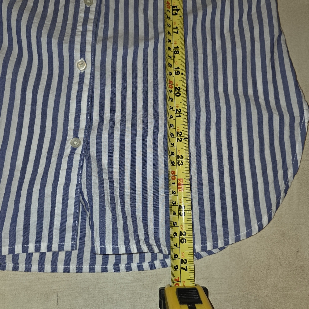 💙 Old Navy Blue & White Striped Tunic Shirt. XS - Picture 10 of 11